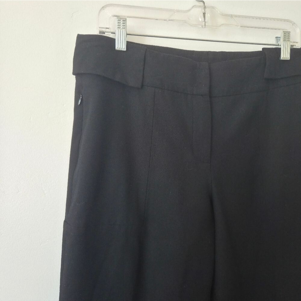 AKRIS Bergdorf Goodman Black Wool Dress Pants Women Size 12 Retro Minimalist - Picture 8 of 10